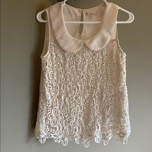Women’s crochet detail sleeveless blouse szS